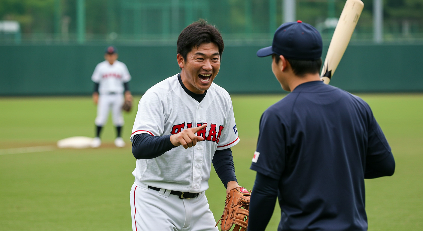野球指導風景3